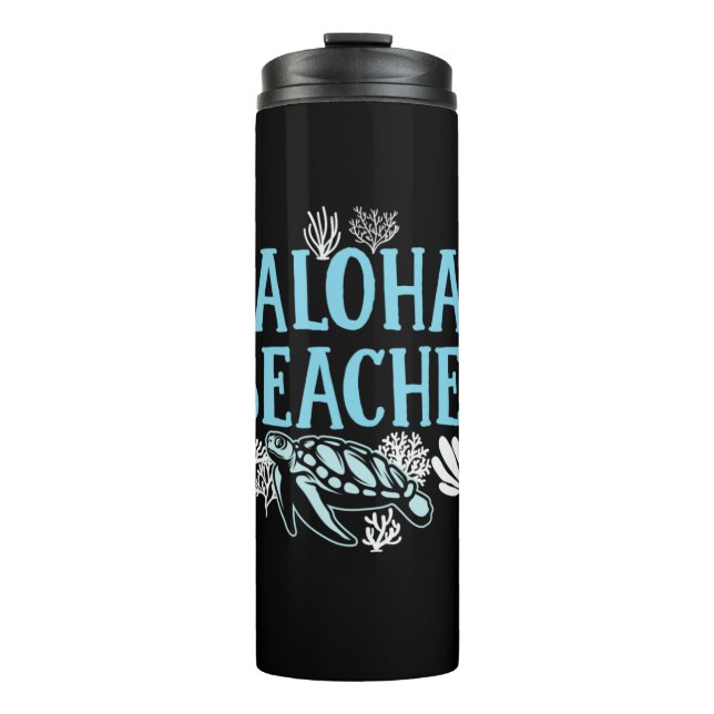 Turtle Lover | Aloha Beaches Thermosbecher (Vorderseite)