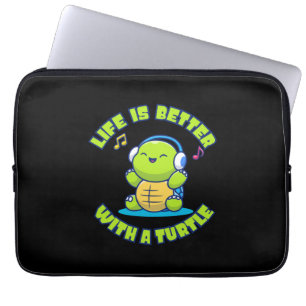 Turtle Lover Das Leben ist besser mit einer Schi Laptopschutzhülle