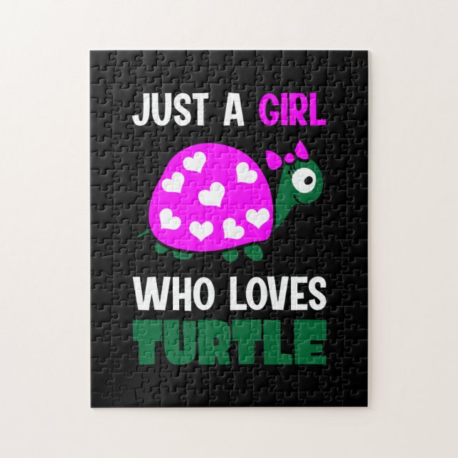 Turtle Lover | Ein Mädchen, das Schildkröten Liebe (Vertikal)