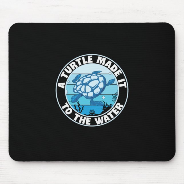 Turtle Lover | Eine Schildkröte hat sie gemacht Mousepad (Vorne)