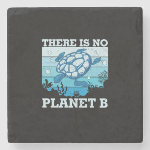 Turtle Lover Es gibt keinen Planeten B Steinuntersetzer