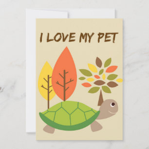 Turtle Lover I Liebe Meine Turtle Save The Date