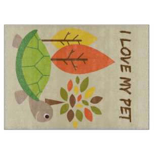 Turtle Lover I Liebe Meine Turtle Schneidebrett