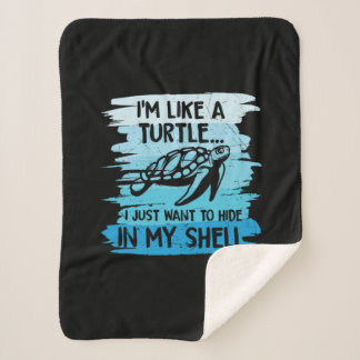 Turtle Lover | Ich bin wie eine Schildkröte Sherpadecke