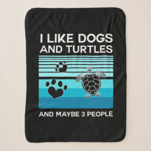 Turtle Lover   Ich mag Hunde und Schildkröten Sherpadecke