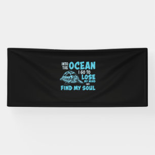 Turtle Lover   In den Ozean Banner