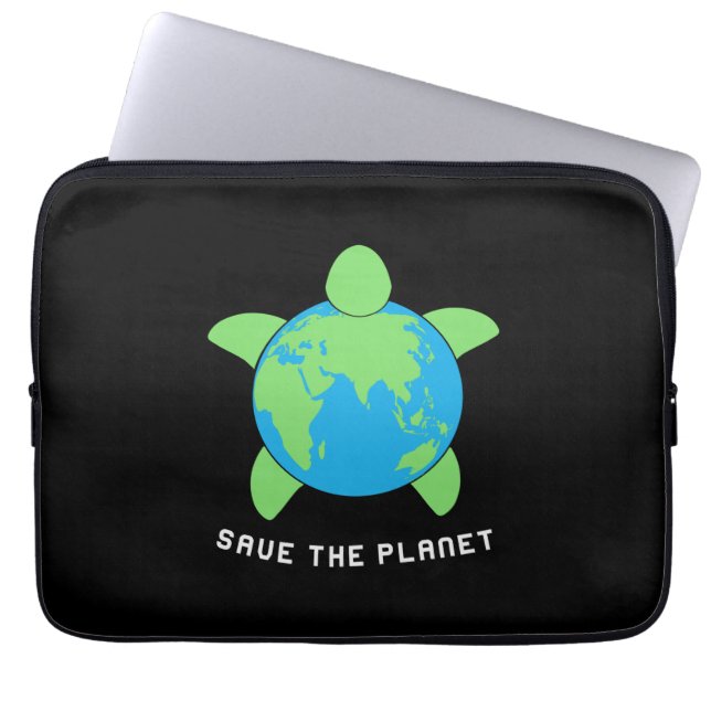 Turtle Lover | Save The Turtle Planet Laptopschutzhülle (Vorderseite)
