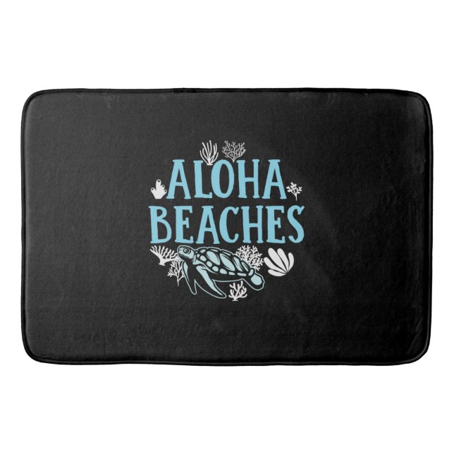 Turtle Lover | Strände von Aloha Badematte (Vorderseite)