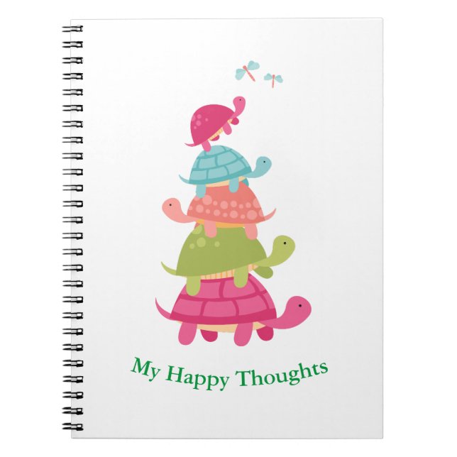 Turtle Lovers Delight Notebook Notizblock (Vorderseite)