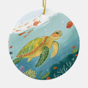 Turtle malen keramik ornament