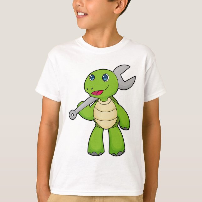 Turtle Mechanic Wrench T-Shirt (Vorderseite)