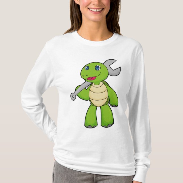 Turtle Mechanic Wrench T-Shirt (Vorderseite)