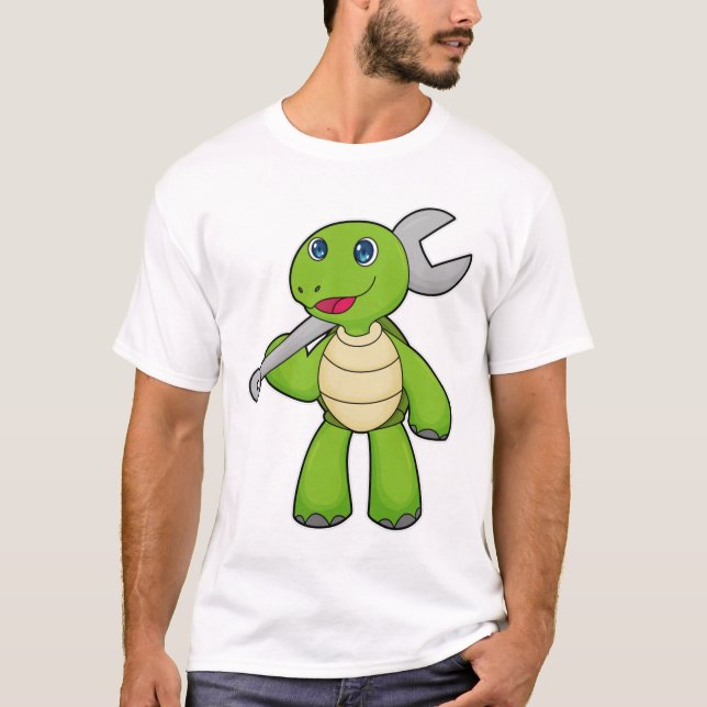 Turtle Mechanic Wrench T-Shirt (Vorderseite)