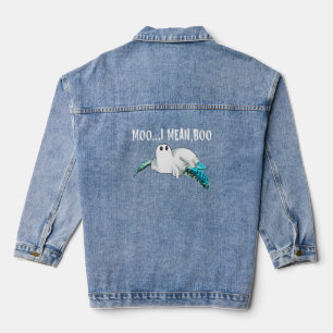 Turtle Moo I Gemein Boo Funny Womens Halloween-Ges Jeansjacke