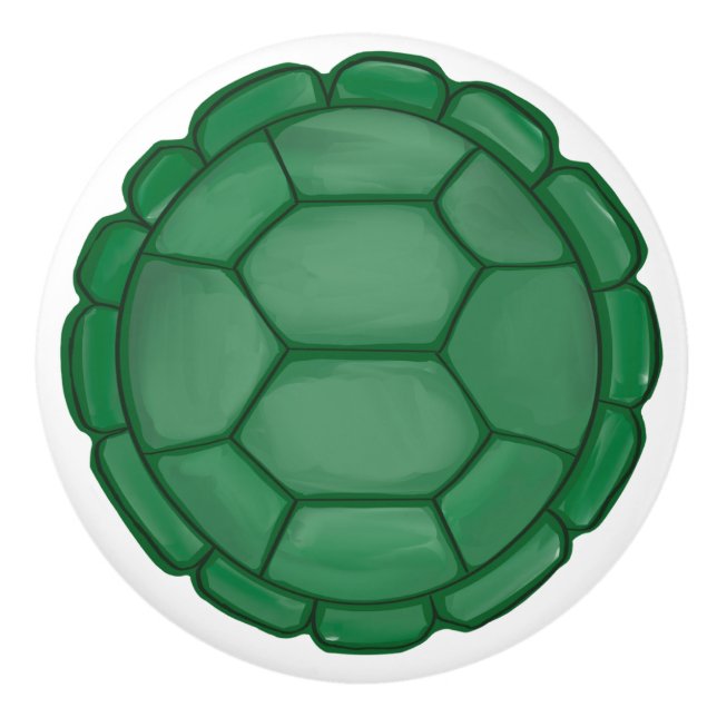 Turtle Muschel Boys Room Meereswelt Tierthema Keramikknauf (Vorderseite)