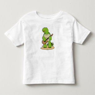 Turtle Musician Gitarre Kleinkind T-shirt