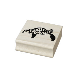 Turtle-Nerd Gummistempel