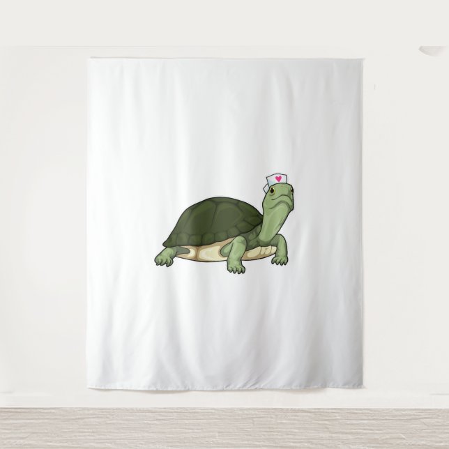 Turtle Nurse Wandteppich (Vorderseite)