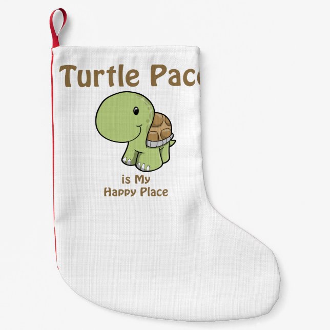 Turtle Pace - Happy Place Kleiner Weihnachtsstrumpf (Vorderseite)