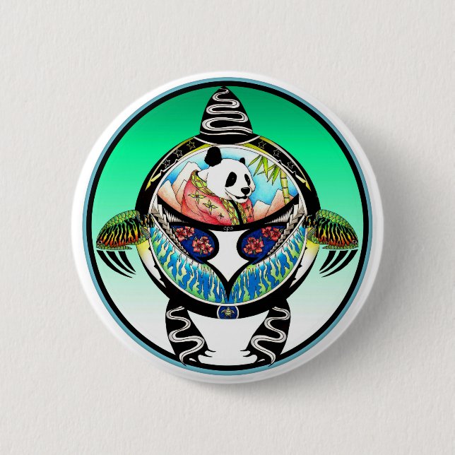 Turtle Panda Button (Vorderseite)