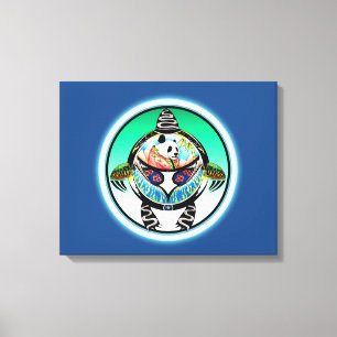 Turtle Panda Leinwanddruck