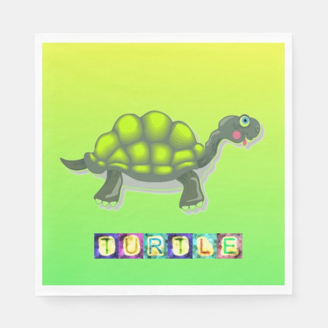 Turtle Paper Napkin Serviette (Vorderseite)