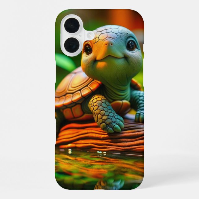Turtle Phone Case iPhone 16 Plus Hülle (Rückseite)