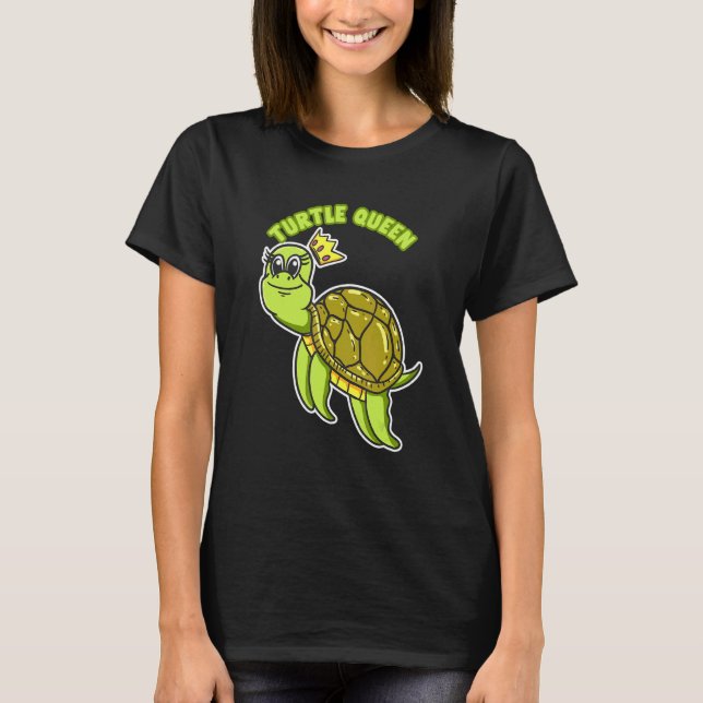 Turtle Queen Reptile T-Shirt (Vorderseite)