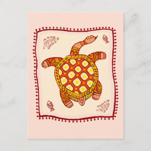 Turtle Quilt Postkarte