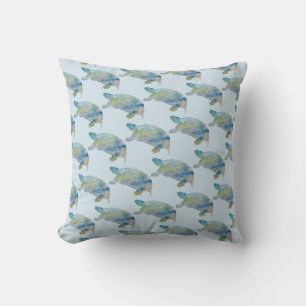 Turtle Reptile Watercolor Muster Kissen Kissen