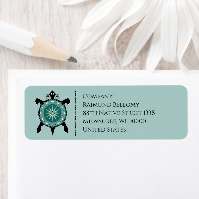 Turtle Return Address Label (Insitu)