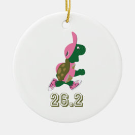Turtle Runner 26,2 Keramik Ornament