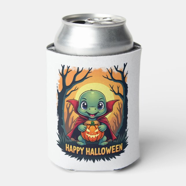 Turtle Schildkröte Boo Vampir Trick Or Treat Hallo Dosenkühler (Kanne Vorderseite)