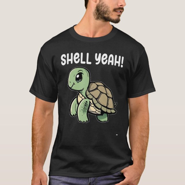 Turtle Shell Yeah Turtles Sea Cute Turtle T-Shirt (Vorderseite)