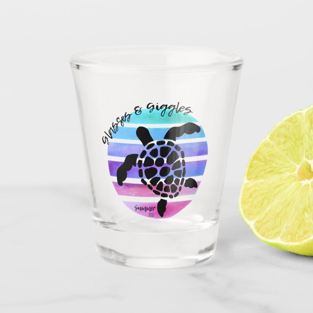 Turtle Shot Glass Alabama Brille Gläser (Vorderseite)
