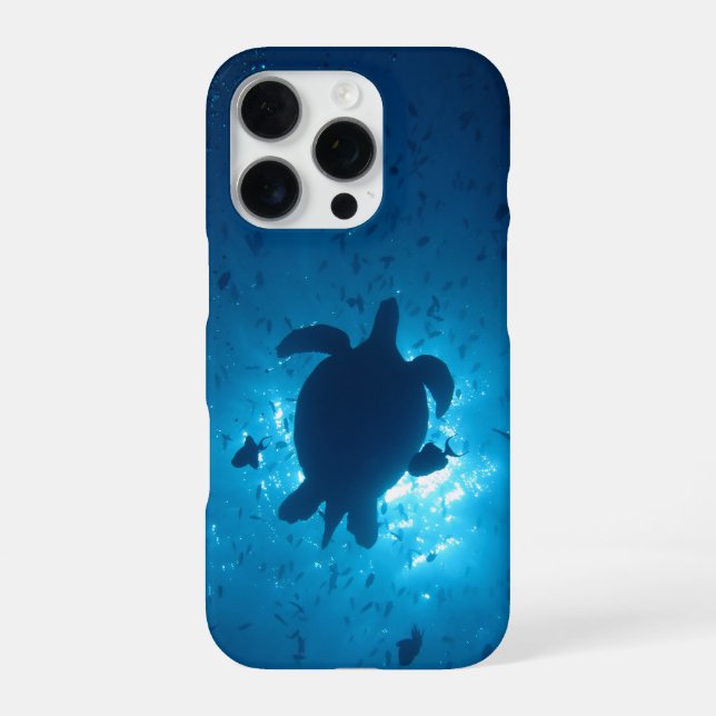 Turtle Silhouette Iphone Case 16 Pro Hülle (Rückseite)