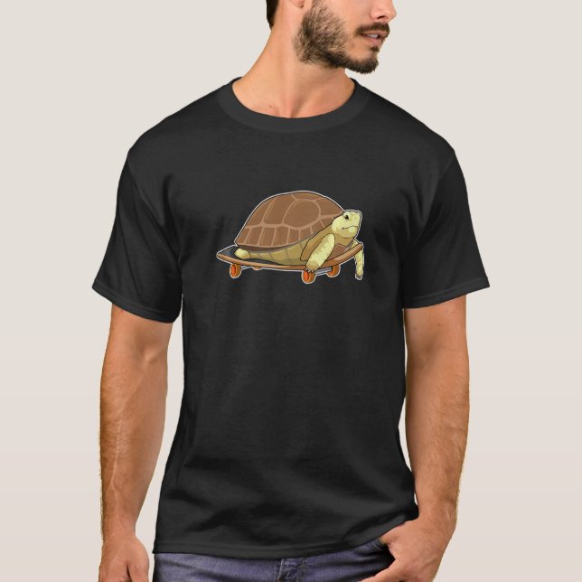 Turtle Skater Skateboard Sports Premium T-Shirt (Vorderseite)