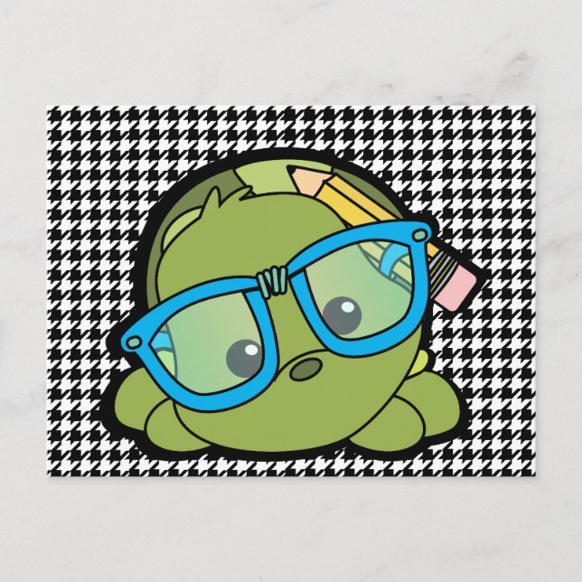 Turtle Smarty Postkarte (Vorderseite)