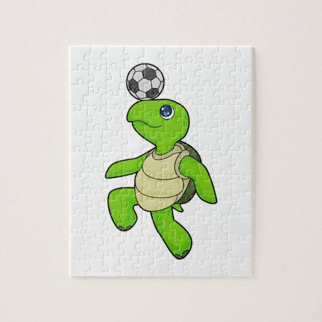 Turtle Soccer Player Soccer (Vertikal)