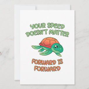 Turtle Speed Doesnt Materie Feiertagskarte