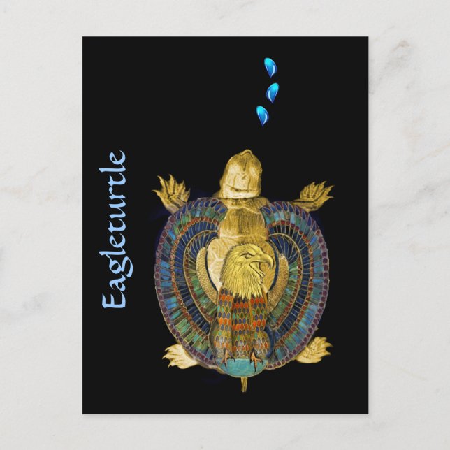 Turtle Talisman Alpha Postkarte (Vorderseite)