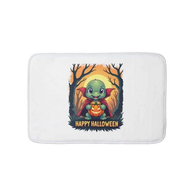 Turtle Tortoise Boo Vampire Trick oder Treat Hallo Badematte (Vorderseite)