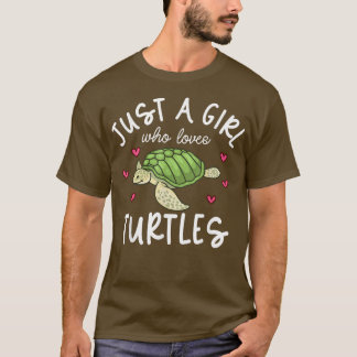 Turtle Tshirt, Funny Turtle Lover Tshirt, Mädchen T-Shirt