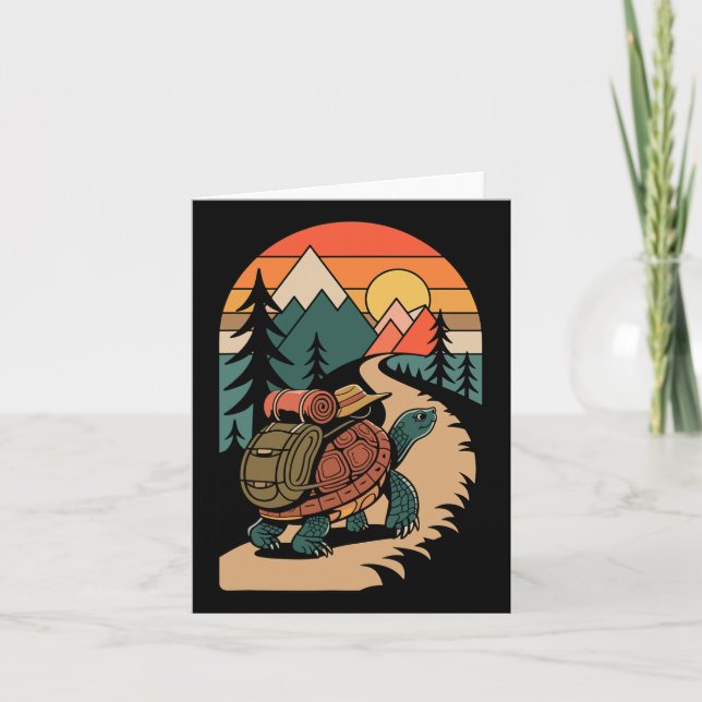 Turtle Wander Camping Camper Rückpackung Karte (Vorderseite)