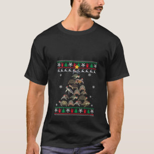 Turtle Weihnachtsmannmütze Weihnachtsbaum Design U T-Shirt