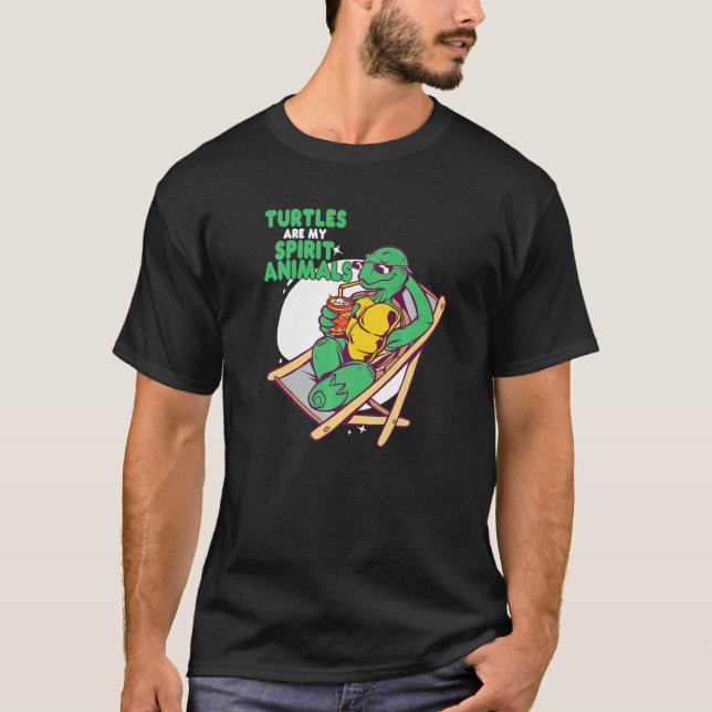 Turtles Are My Spirit Animals Animal Pet Turtle T-Shirt (Vorderseite)