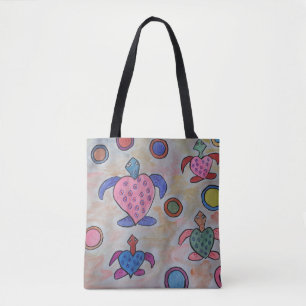 Turtles & Circles Totbeutel Tasche