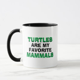 Turtles Mammals Coffee Monocots Biology Joke Funny Tasse