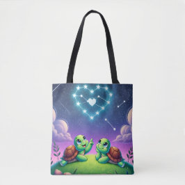 Turtles Stargazing Heart Tasche