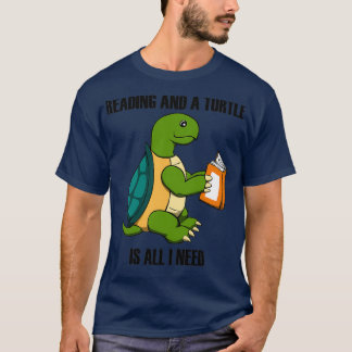 Turtles und Reading Funny Sprichwort Book T-Shirt